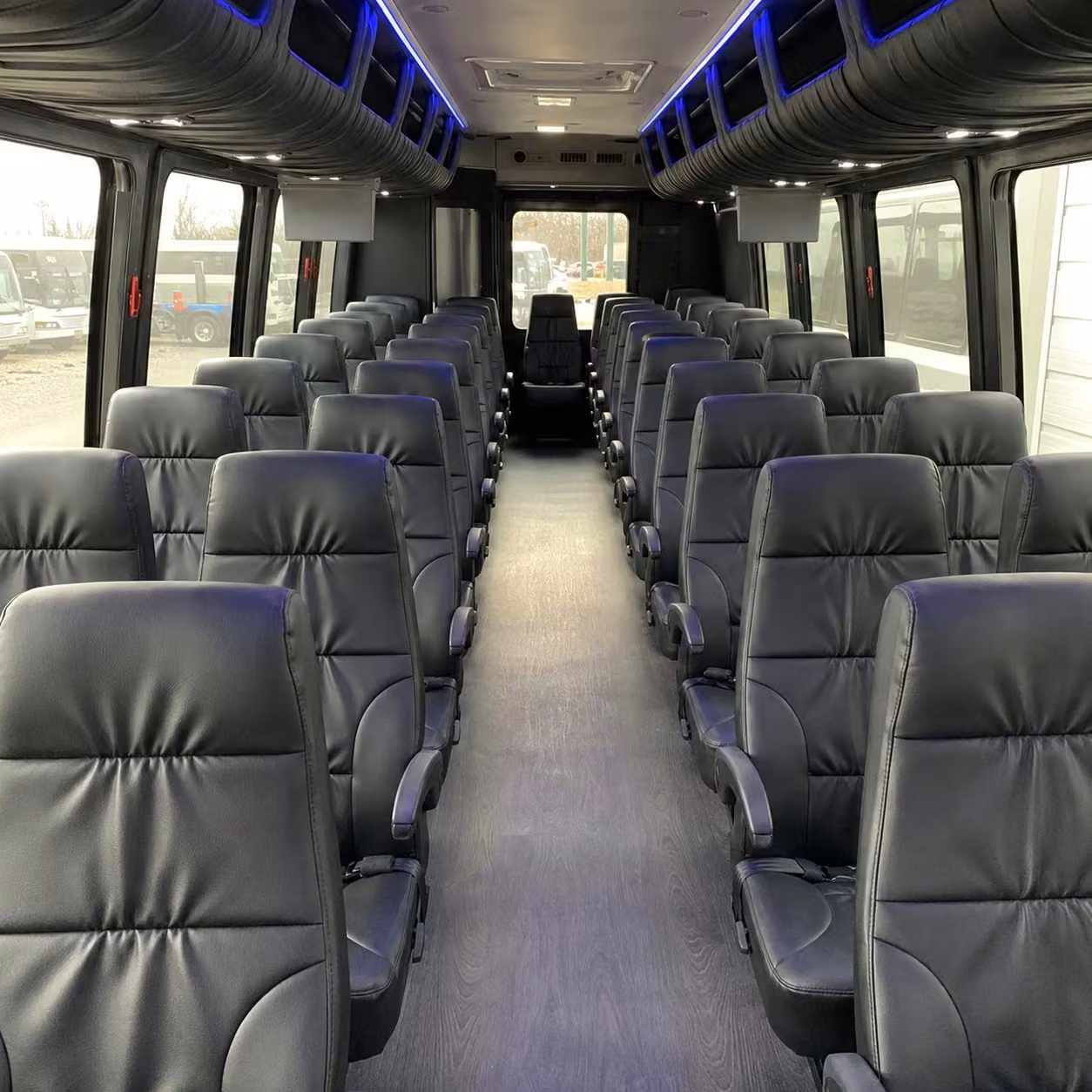 30 passenger minibus inside