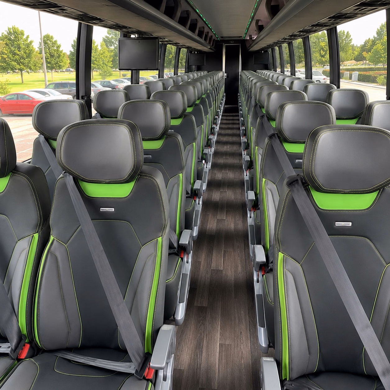 davenport charter bus interior